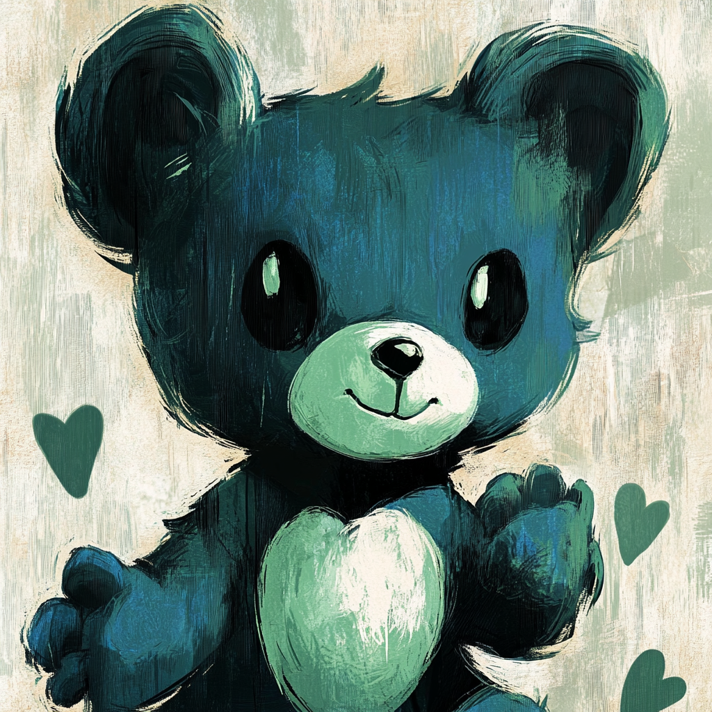Teddy Bär Kunst Björn out